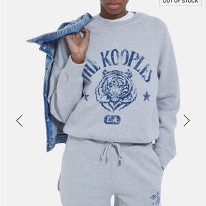 The Kooples Paris Tiger Fleece Sweatshirt Sweater